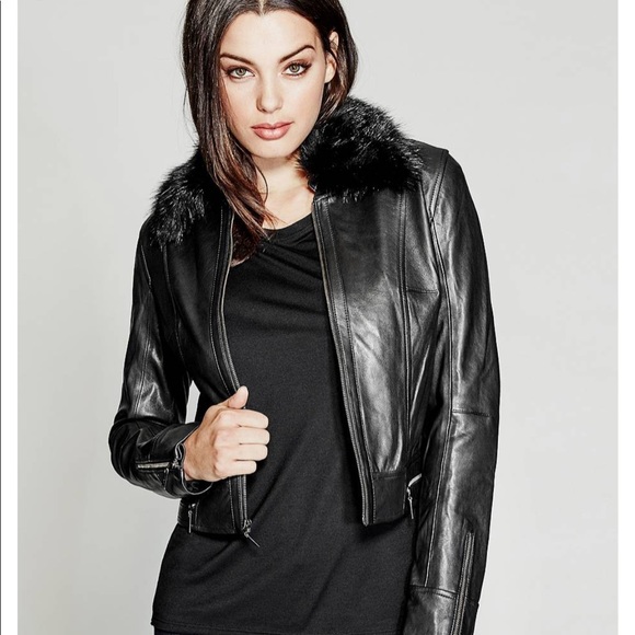 marciano leather jacket